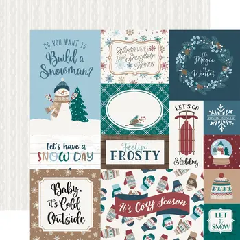 ECHO PARK PAPER ECHO PARK WONDERFUL WINTER DAYS MULTI JOURNALING CARDS 12x12 CARDSTOCK