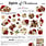CRAFT O'CLOCK CRAFT O'CLOCK SPIRIT OF CHRISTMAS EXTRAS SET - FLOWERS 12x12 COLLECTION PACK 8 SHEETS