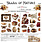 CRAFT O'CLOCK CRAFT O'CLOCK SHADES OF NATURE EXTRAS SET - MIX 12x12 COLLECTION PACK 8 SHEETS