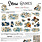 CRAFT O'CLOCK CRAFT O'CLOCK SNOW GAMES EXTRAS SET - FLOWERS 12x12 COLLECTION PACK 8 SHEETS