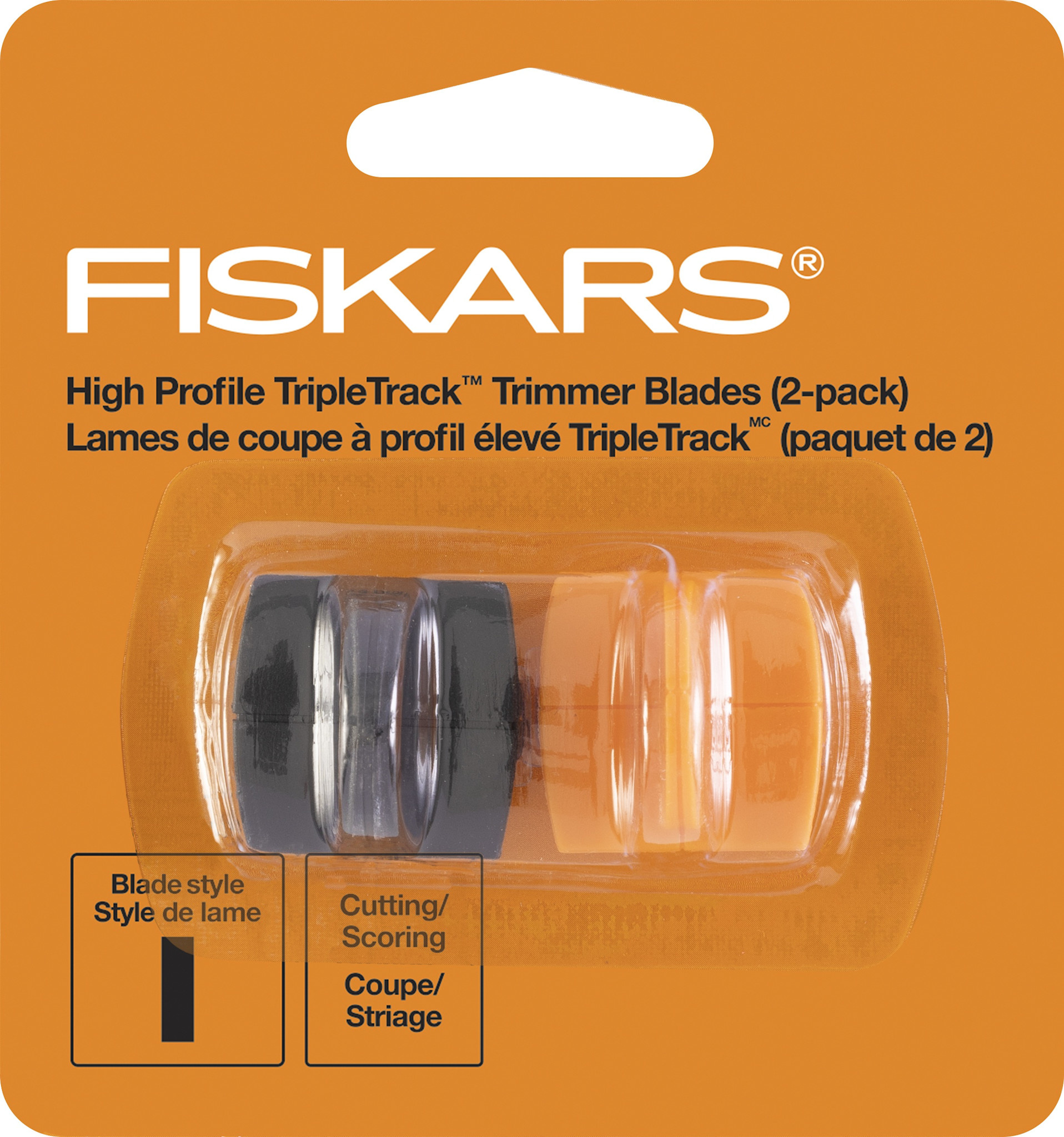 FISKARS FISKARS TRIPLE TRACK HIGH PROFILE TRIMMER/SCORING BLADES 2PK