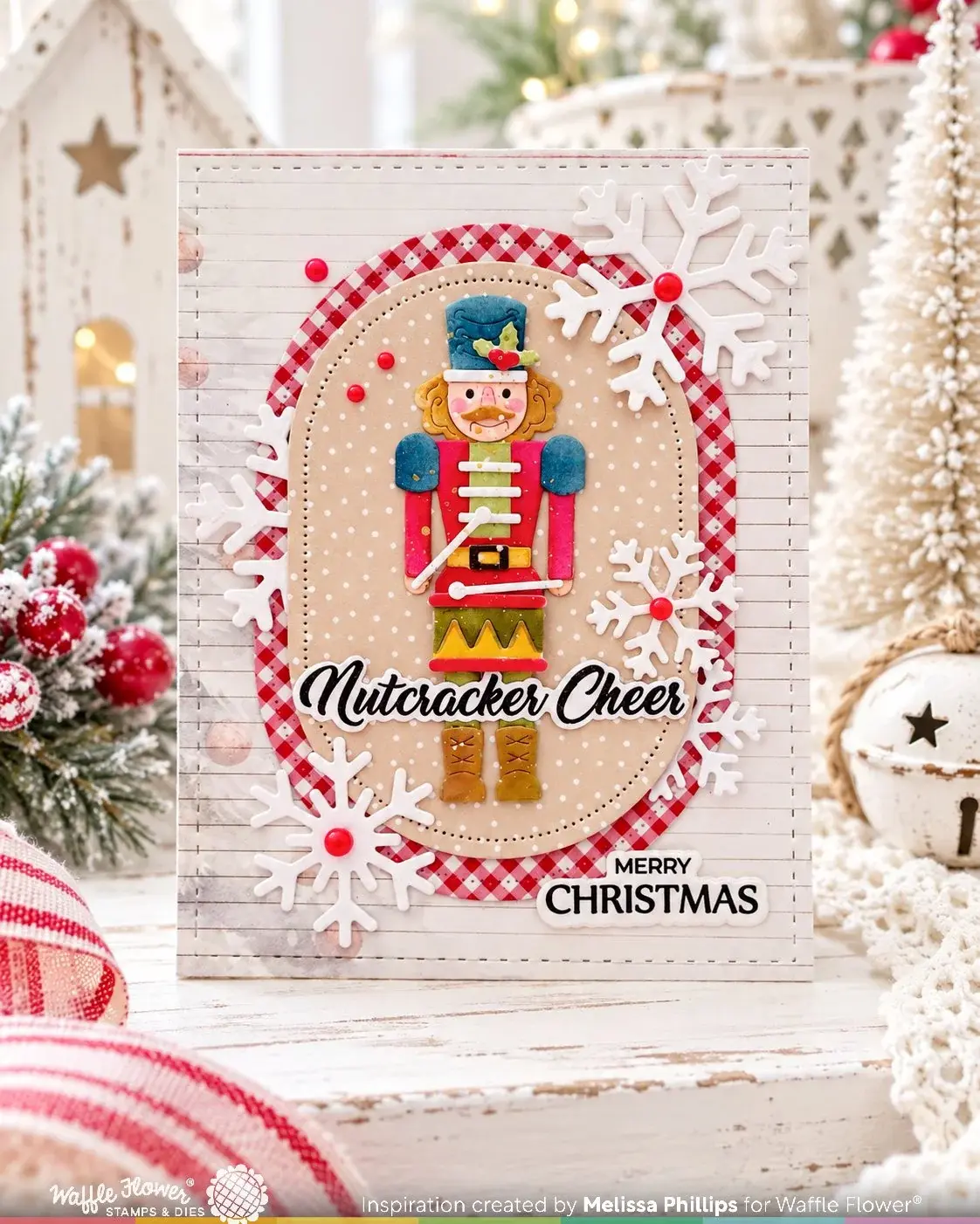 WAFFLE FLOWER WAFFLE FLOWER NUTCRACKER SENTIMENTS CLEAR STAMP AND DIE SET BUNDLE