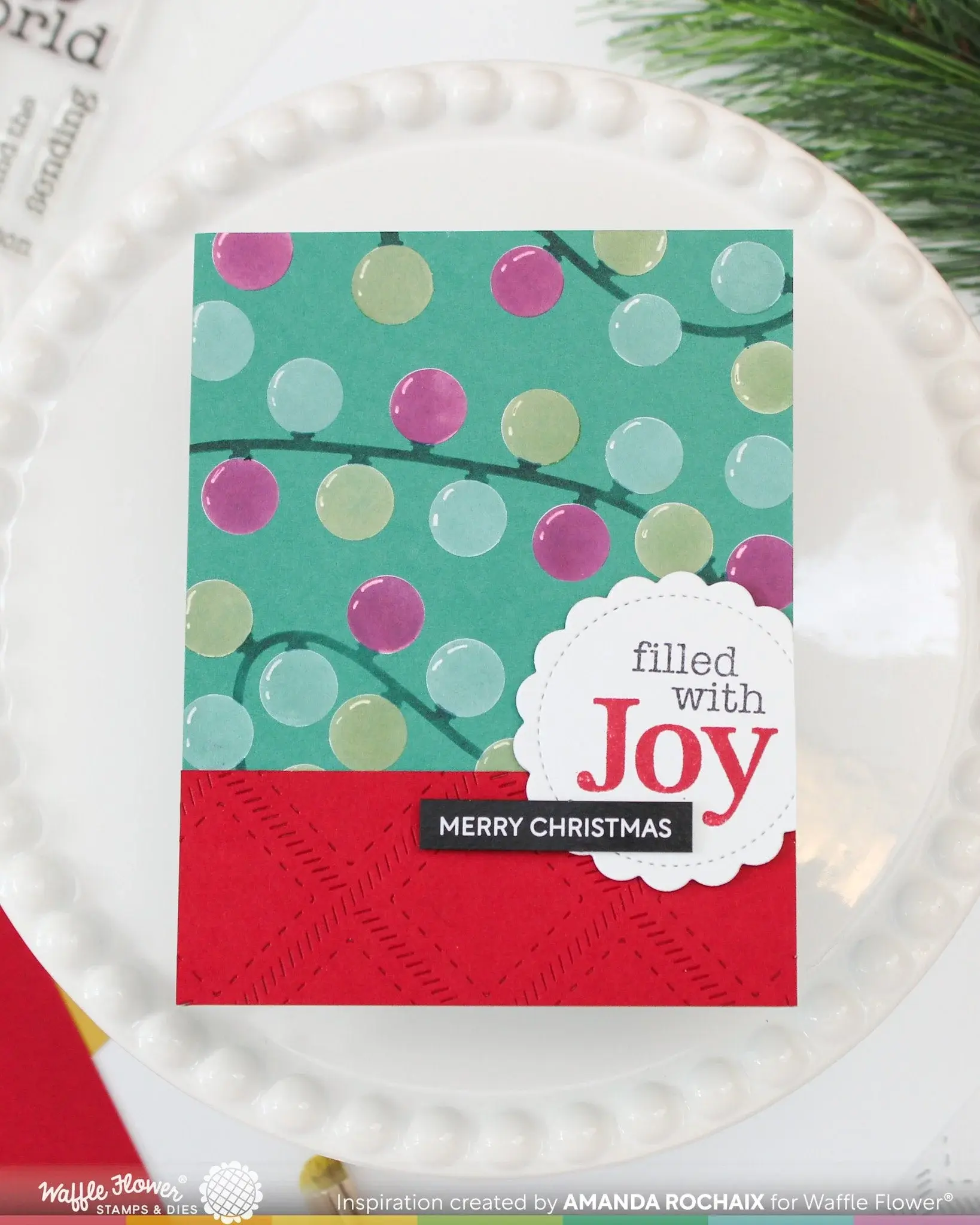 WAFFLE FLOWER WAFFLE FLOWER JOY SENTIMENTS CLEAR STAMP AND DIE SET BUNDLE
