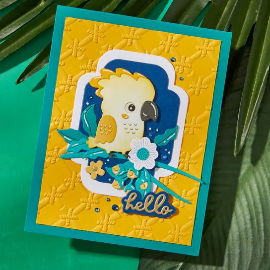 SPELLBINDERS SPELLBINDERS BAMBOO SCREEN 3D EMBOSSING FOLDER