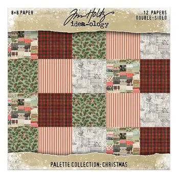 ADVANTUS TIM HOLTZ IDEA-OLOGY PALETTE COLLECTION CHRISTMAS 8x8 DOUBLE SIDED CARDSTOCK