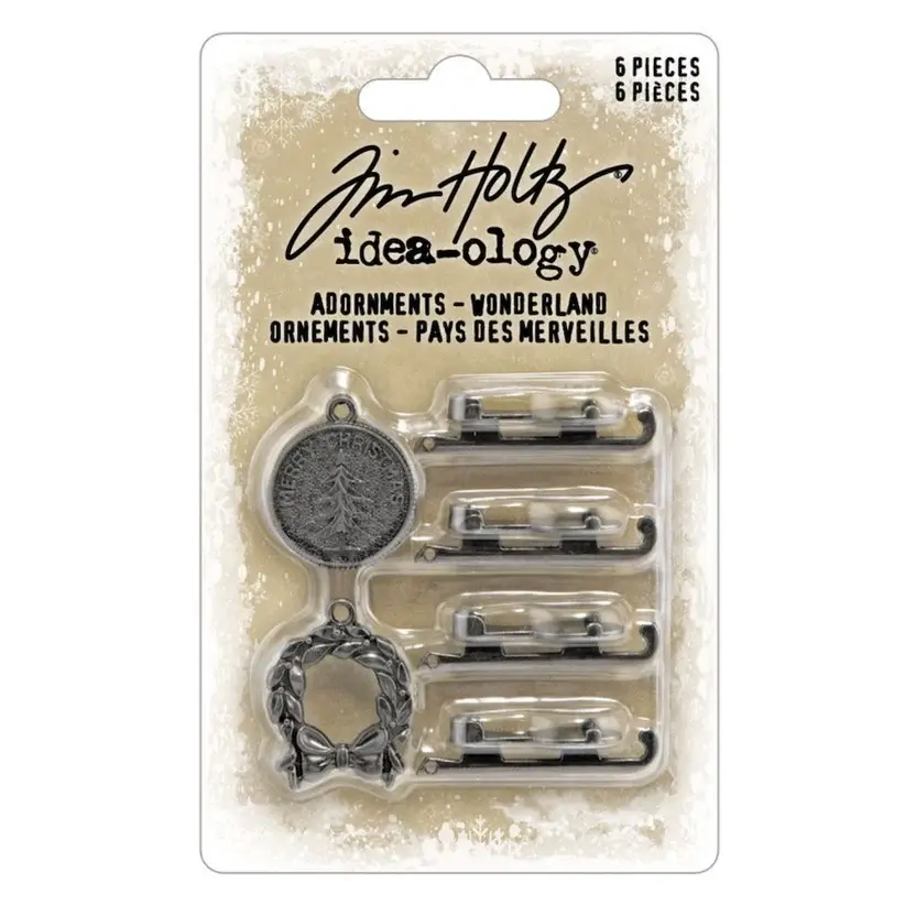 ADVANTUS TIM HOLTZ IDEA-OLOGY CHRISTMAS 2026 WONDERLAND METAL ADORNMENTS 6/PK