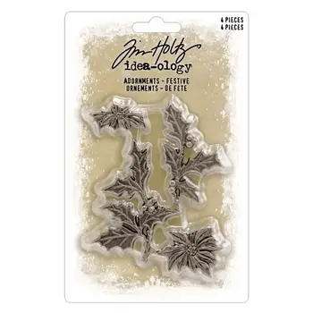 ADVANTUS TIM HOLTZ IDEA-OLOGY CHRISTMAS 2026 FESTIVE METAL ADORNMENTS 4/PK