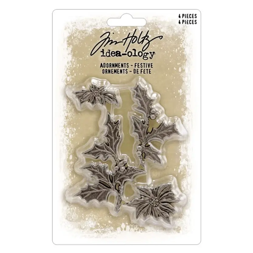 ADVANTUS TIM HOLTZ IDEA-OLOGY CHRISTMAS 2026 FESTIVE METAL ADORNMENTS 4/PK