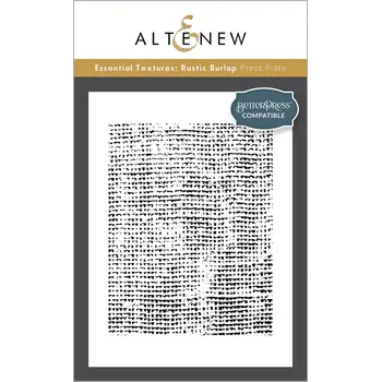 ALTENEW ALTENEW BETTERPRESS ESSENTIAL TEXTURES: RUSTIC BURLAP PRESS PLATE