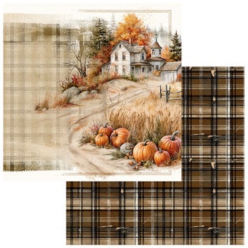 49 AND MARKET 49 AND MARKET SEASON'S BOUNTY AUTUMN 12x12 CARDSTOCK
