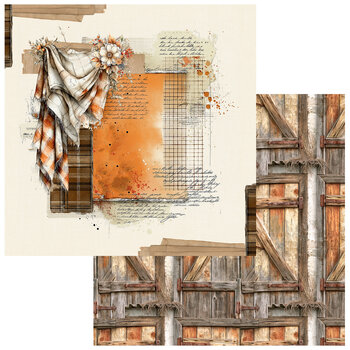 49 AND MARKET 49 AND MARKET SEASON'S BOUNTY THANKFUL 12x12 CARDSTOCK