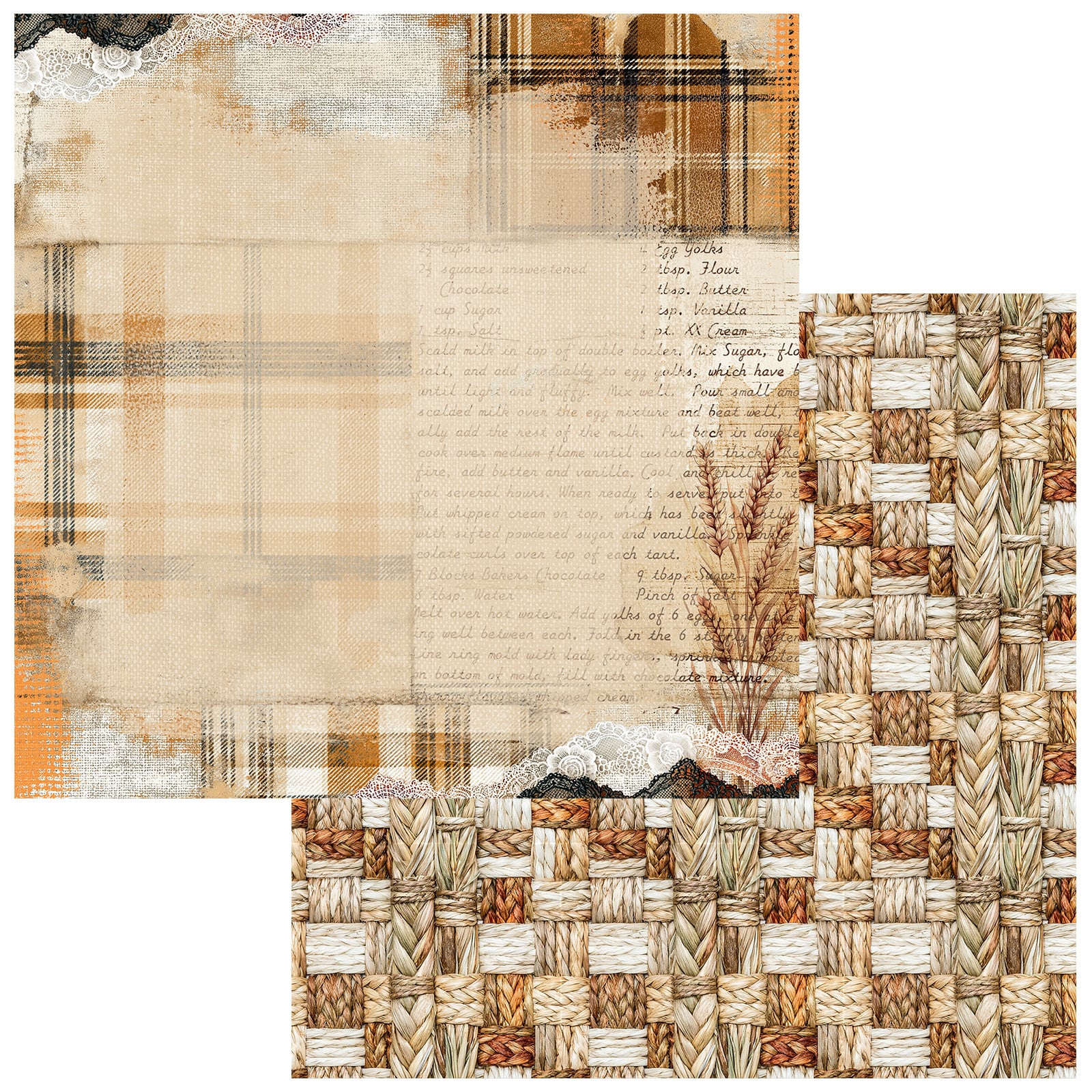 49 AND MARKET 49 AND MARKET SEASON'S BOUNTY TOGETHER 12x12 CARDSTOCK