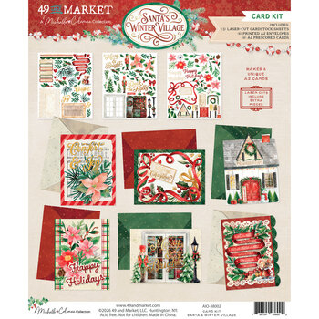 49 AND MARKET 49 AND MARKET SANTA'S WINTER VILLAGE CARD KIT
