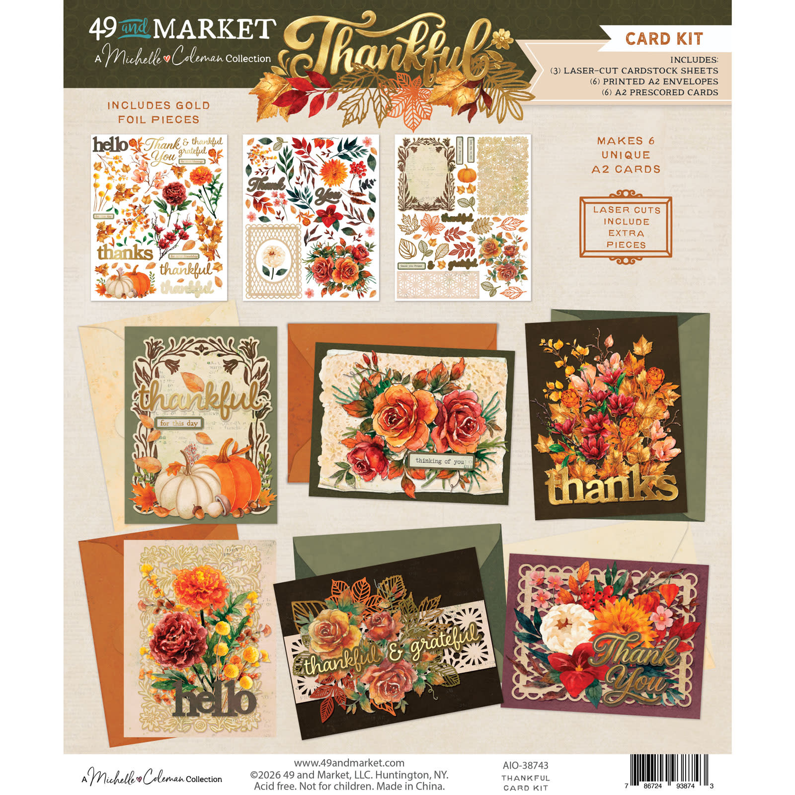 49 AND MARKET 49 AND MARKET THANKFUL CARD KIT