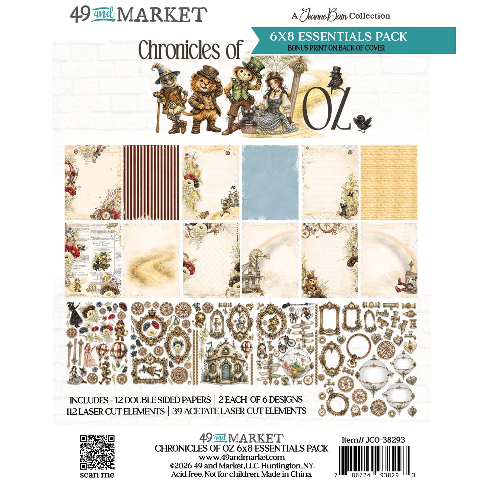49 AND MARKET 49 AND MARKET CHRONICLES OF OZ 6x8 ESSENTIALS PACK