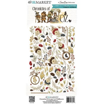 49 AND MARKET 49 AND MARKET CHRONICLES OF OZ 6x12 LASER CUT WILDFLOWERS