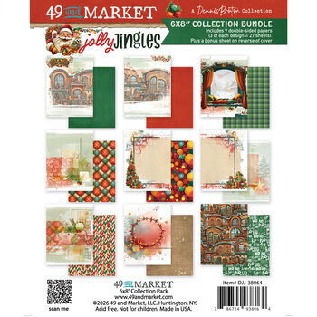 49 AND MARKET 49 AND MARKET JOLLY JINGLES 6x8 COLLECTION PACK 24 SHEETS
