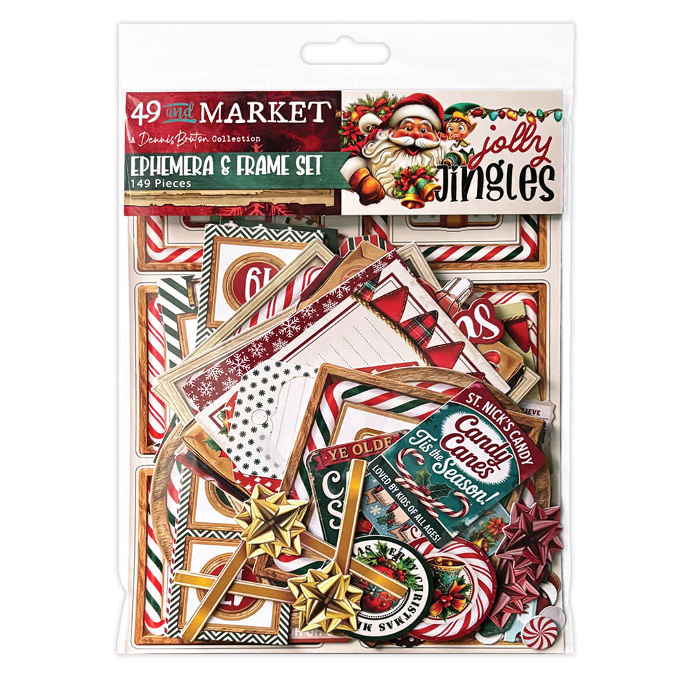 49 AND MARKET 49 AND MARKET JOLLY JINGLES EPHEMERA FRAMES 149 PIECES