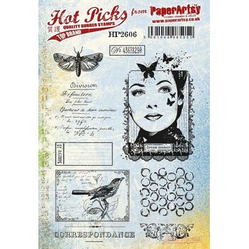 PAPER ARTSY PAPER ARTSY HOT PICKS HP2606 CLING STAMP SET