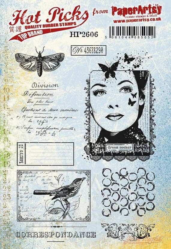 PAPER ARTSY PAPER ARTSY HOT PICKS HP2606 CLING STAMP SET