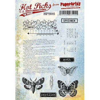 PAPER ARTSY PAPER ARTSY HOT PICKS HP2605 CLING STAMP SET
