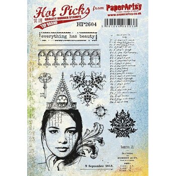 PAPER ARTSY PAPER ARTSY HOT PICKS HP2604 CLING STAMP SET