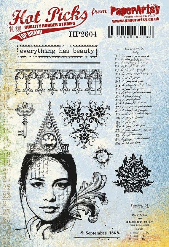 PAPER ARTSY PAPER ARTSY HOT PICKS HP2604 CLING STAMP SET