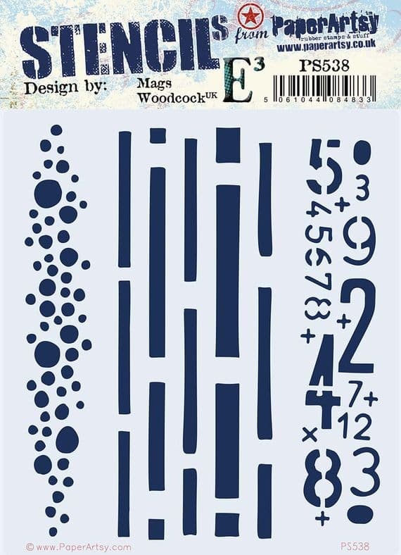 PAPER ARTSY PAPER ARTSY MAGS WOODCOCK PS538 STENCIL