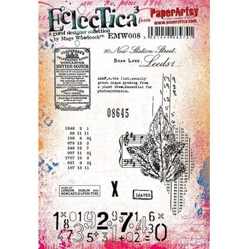 PAPER ARTSY PAPER ARTSY ECLECTICA MAGS WOODCOCK EMW008 CLING STAMP SET