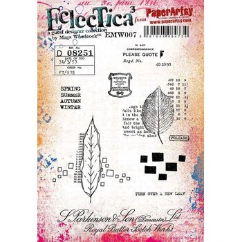 PAPER ARTSY PAPER ARTSY ECLECTICA MAGS WOODCOCK EMW007 CLING STAMP SET
