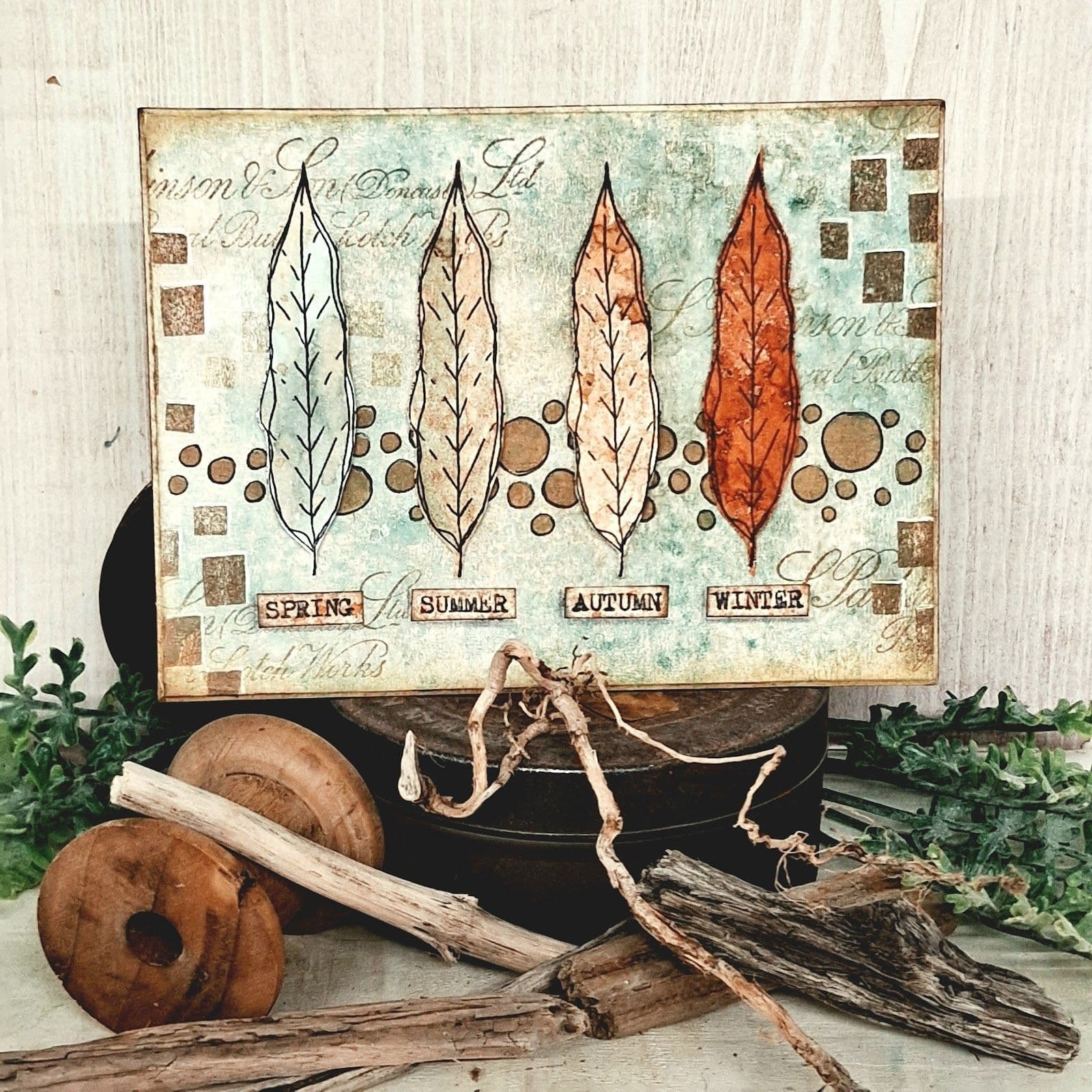 PAPER ARTSY PAPER ARTSY ECLECTICA MAGS WOODCOCK EMW007 CLING STAMP SET