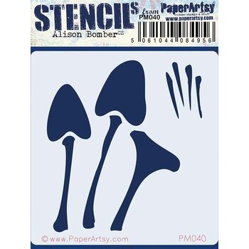 PAPER ARTSY PAPER ARTSY ALISON BOMBER PM040 MINI STENCIL
