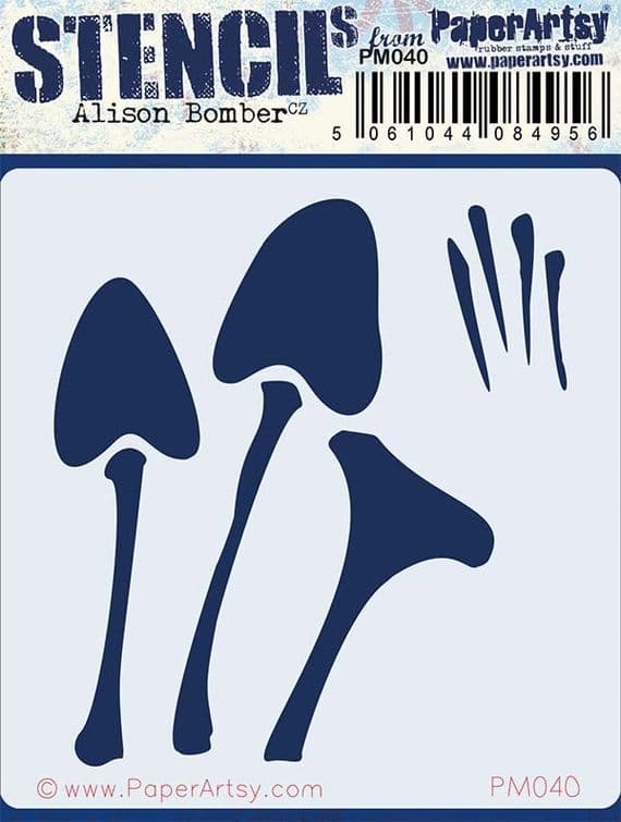PAPER ARTSY PAPER ARTSY ALISON BOMBER PM040 MINI STENCIL