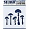 PAPER ARTSY PAPER ARTSY ALISON BOMBER PM039 MINI STENCIL