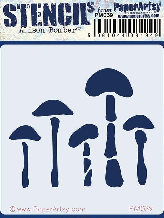 PAPER ARTSY PAPER ARTSY ALISON BOMBER PM039 MINI STENCIL