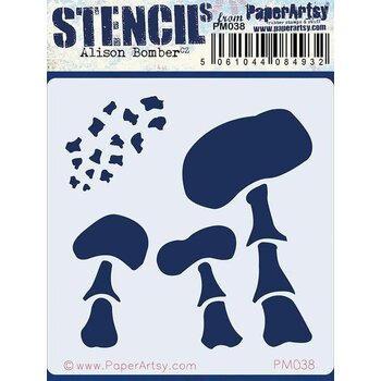 PAPER ARTSY PAPER ARTSY ALISON BOMBER PM038 MINI STENCIL