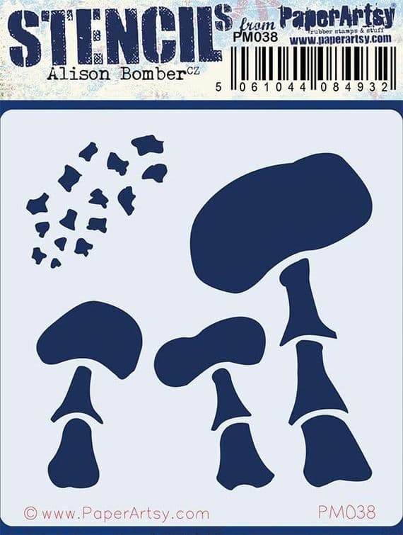 PAPER ARTSY PAPER ARTSY ALISON BOMBER PM038 MINI STENCIL