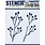 PAPER ARTSY PAPER ARTSY ALISON BOMBER PM037 MINI STENCIL