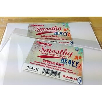 PAPER ARTSY PAPER ARTSY SMOOTHY HEAVYWEIGHT 340 GMS A4 WHITE STAMPING CARD 10 SHEETS
