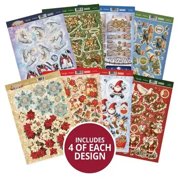 HUNKYDORY CRAFTS LTD. HUNKYDORY IT'S BEGINNING TO LOOK A LOT LIKE CHRISTMAS DECOUPAGE TOPPERS