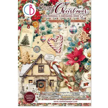 CIAO BELLA CIAO BELLA COZY CHRISTMAS JUNK JOURNAL & EPHEMERA 32/PK