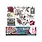 CIAO BELLA CIAO BELLA BOHEMIAN BURGUNDY 6x6 FUSSY CUT PAPER PAD 24 SHEETS