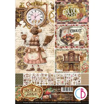 CIAO BELLA CIAO BELLA CHOCOLATE WANDERLUST A4 CREATIVE PAD 9 SHEETS
