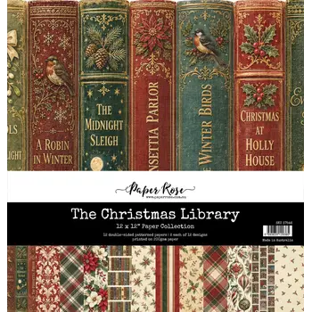 PAPER ROSE PAPER ROSE THE CHRISTMAS LIBRARY 12x12 PAPER COLLECTION