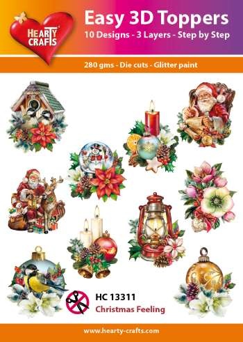 HEARTY CRAFTS CHRISTMAS FEELING EASY 3D TOPPERS