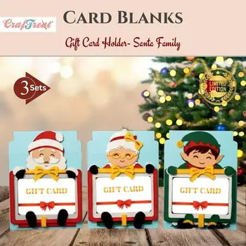 CRAFTREAT CRAFTREAT SANTA FAMILY GIFT CARD HOLDER CARDS