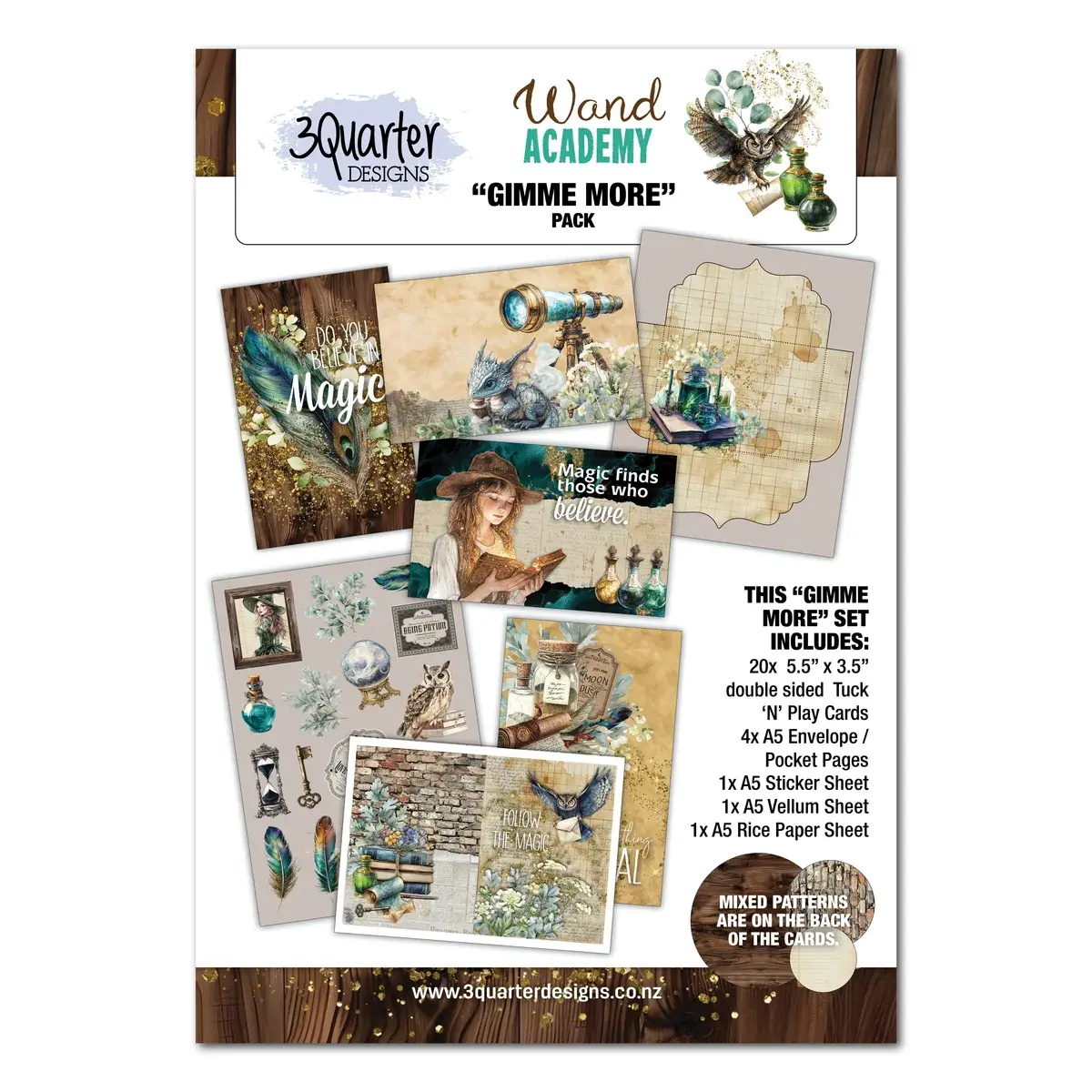 3QUARTER DESIGNS 3QUARTER DESIGNS WAND ACADEMY GIMME MORE PACK