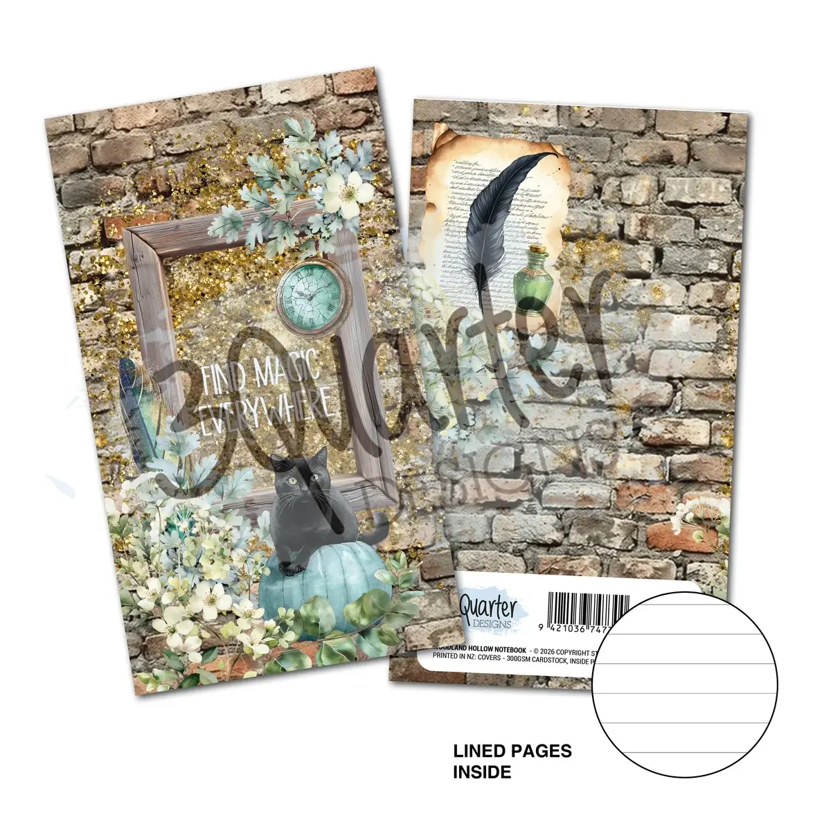 3QUARTER DESIGNS 3QUARTER DESIGNS WAND ACADEMY MINI NOTEBOOK