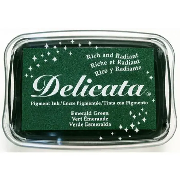 TSUKINEKO TSUKINEKO DELICATA PIGMENT INK PAD EMERALD GREEN