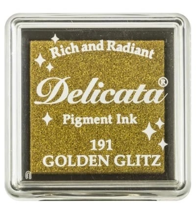 TSUKINEKO TSUKINEKO DELICATA PIGMENT MINI INK PAD GOLDEN GLITZ